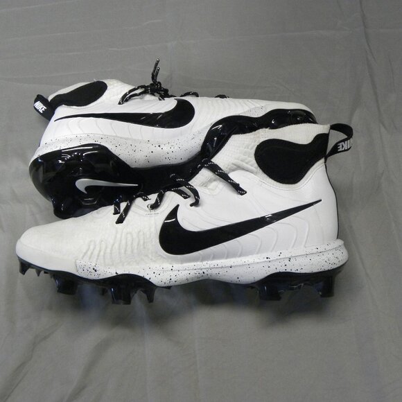 Nike Alpha Huarache NXT Baseball Cleats White/Black MCS Mens Size 13 - Picture 1 of 10